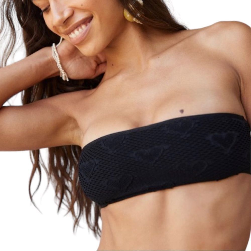 URBAN OUTFITTERS UO Out From Under Hanalei Black Bandeau Bikini Top NEW XS S XL
